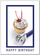 Select a verse or write your own. Medical Cupcake Birthday Card D8080D-Y